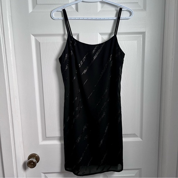 Dresses & Skirts - Frank Lyman dress black Y2K sparkly women mini cocktail vintage medium
